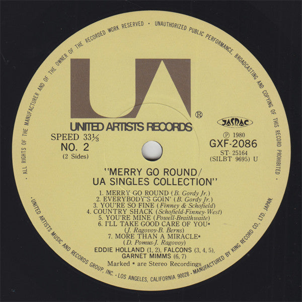 Release: UA Singles Collection - Merry Go Round-Vinyl-Japan-1980-GXF-2086-6859470