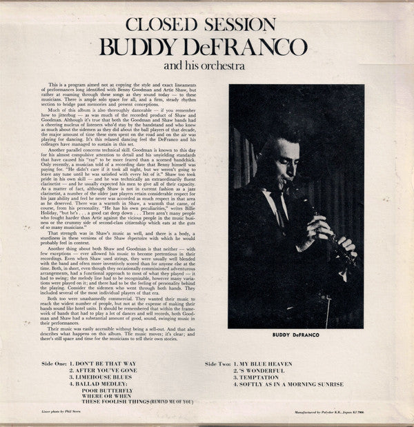 Release: Closed Session-Vinyl-Japan-1979-MV 2632-4843618