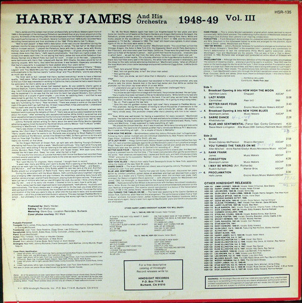 The Uncollected Harry James, Vol. 3, 1948-1949