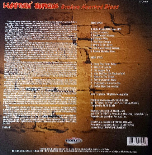 Release: Broken Hearted Blues (Original 1950 - 1952 Blues Masterpieces)-Vinyl-US-2003-AFLP O10-9160591
