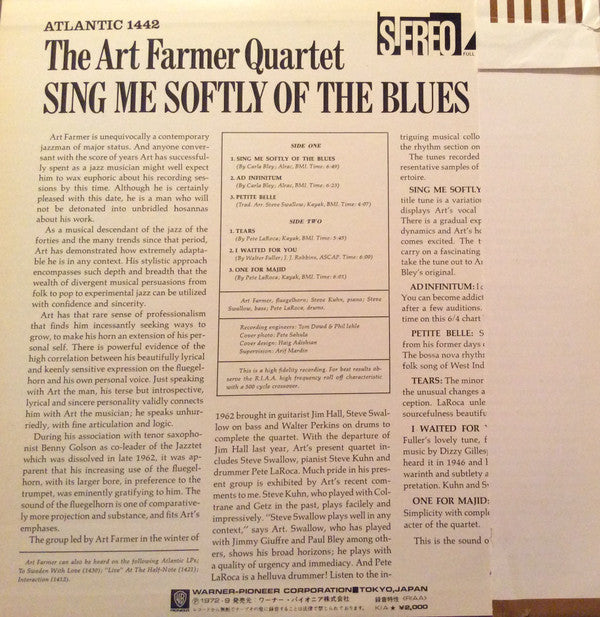 Release: Sing Me Softly Of The Blues-Vinyl-Japan-1972-P-6103A-4034469