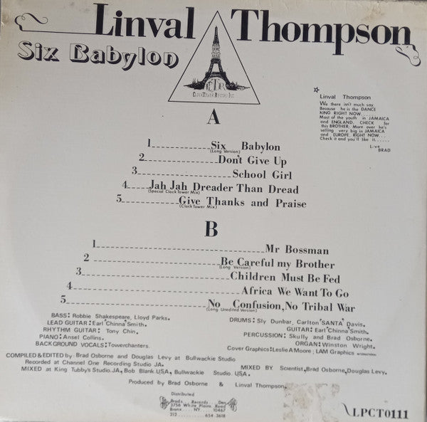 Master Release: Six Babylon by Linval Thompson