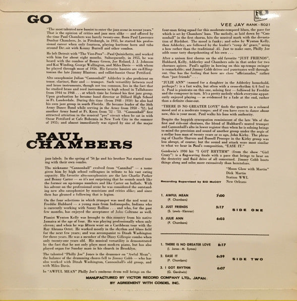 Master Release: Go... by Paul Chambers (3)