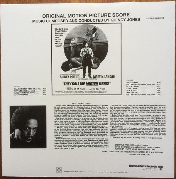 Master Release: They Call Me Mister Tibbs by Quincy Jones