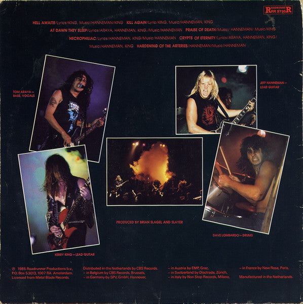 Release: Hell Awaits-Vinyl-Europe-1985-RR 9795-4004901