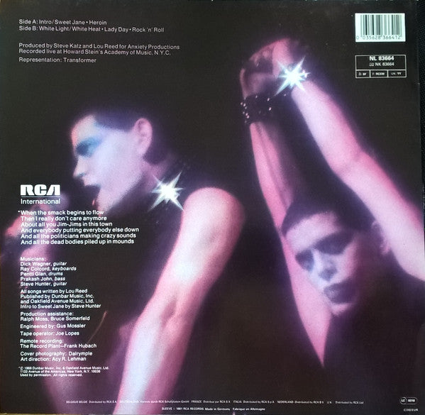 Master Release: Rock N Roll Animal by Lou Reed