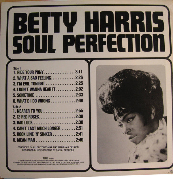 Release: Soul Perfection-Vinyl-Japan-1980-VS 1019-8901880