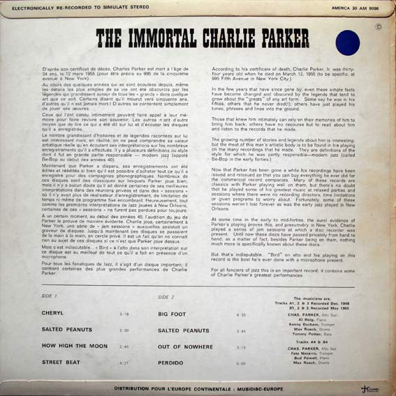 Master Release: Le Jazz Cool, Historical Recordings, Vol. 2 by Charlie Parker
