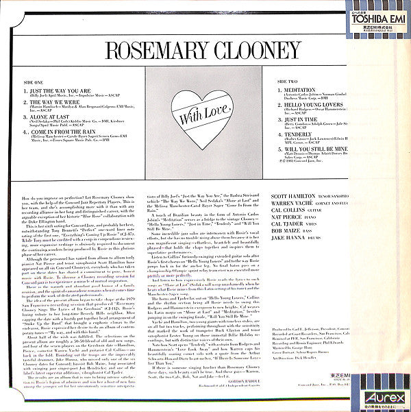 Master Release: With Love by Rosemary Clooney