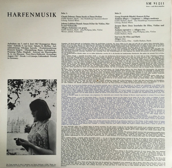 Release: Harfenmusik-Vinyl-Germany-1967-SM 91011-2903423