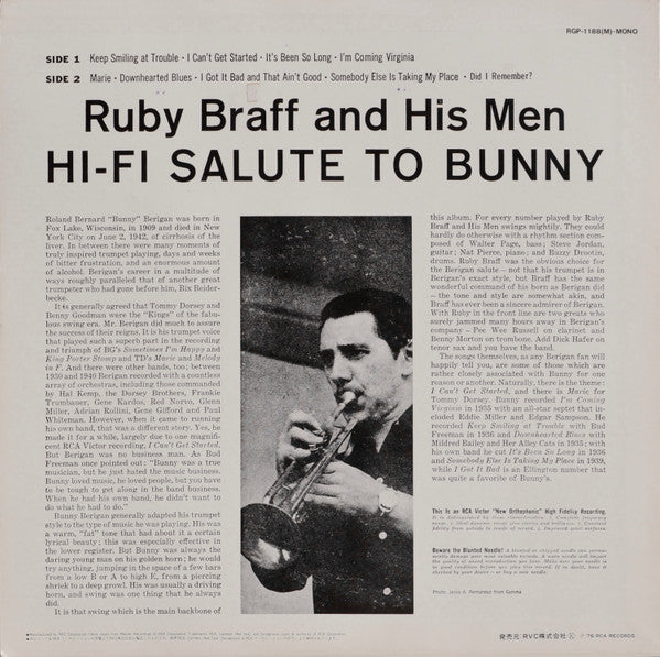 Master Release: Hi-Fi Salute To Bunny by Ruby Braff