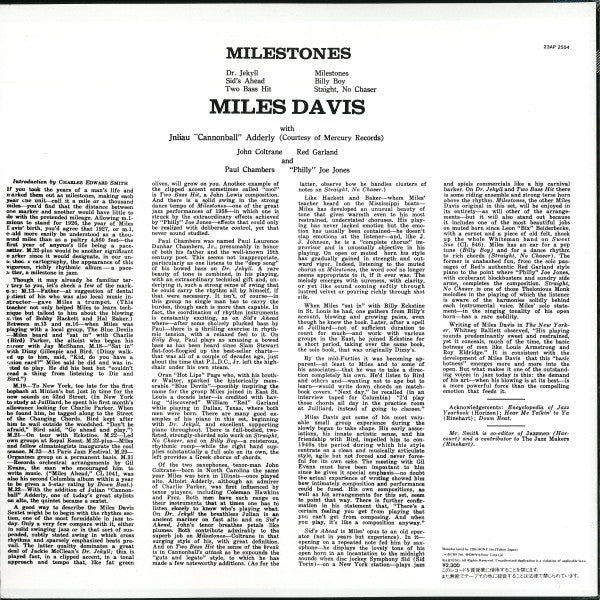 Milestones