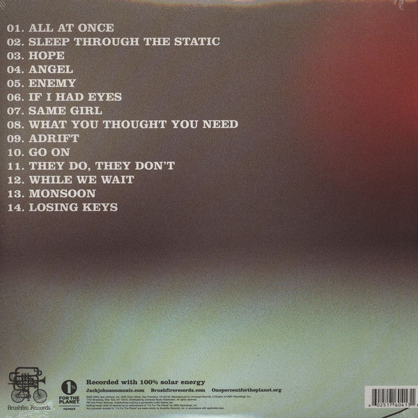 Master Release: Sleep Through The Static by Jack Johnson