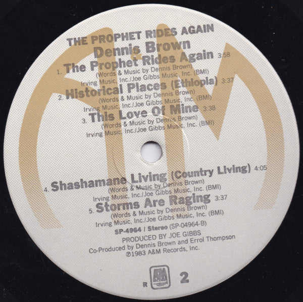 Release: The Prophet Rides Again-Vinyl-US-1983-SP 04964-1942909