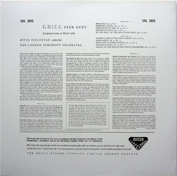 Peer Gynt (Incidental Music To Ibsen's Play)