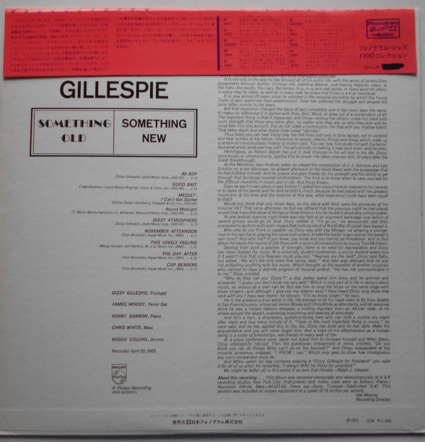 Master Release: Something Old, Something New by Dizzy Gillespie