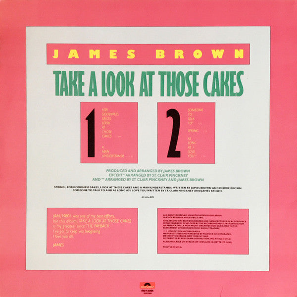 Master Release: Take A Look At Those Cakes by James Brown