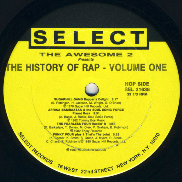The Awesome 2 Present The History Of Rap (Volume One)