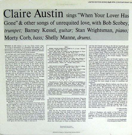 Master Release: When Your Lover Has Gone by Claire Austin
