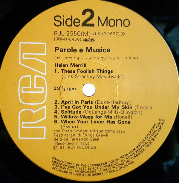 Parole E Musica