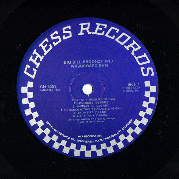 Release: Big Bill Broonzy And Washboard Sam-Vinyl-US-1986-CH-9251, CH-9251-4067392