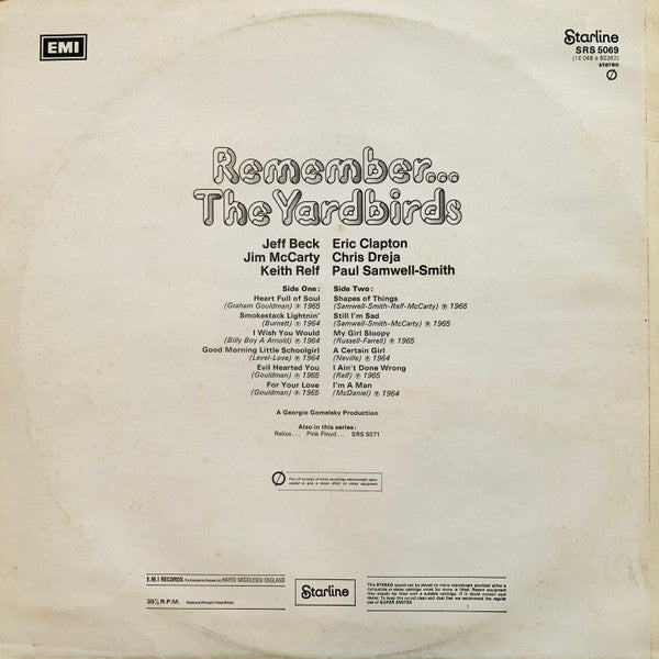 Master Release: Remember... The Yardbirds by The Yardbirds