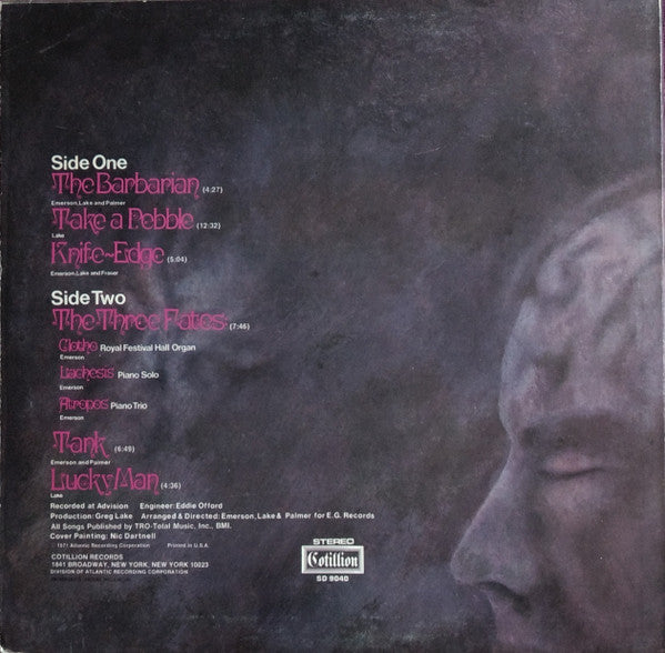 Release: Emerson, Lake & Palmer-Vinyl-US-1971-SD 9040-4339182