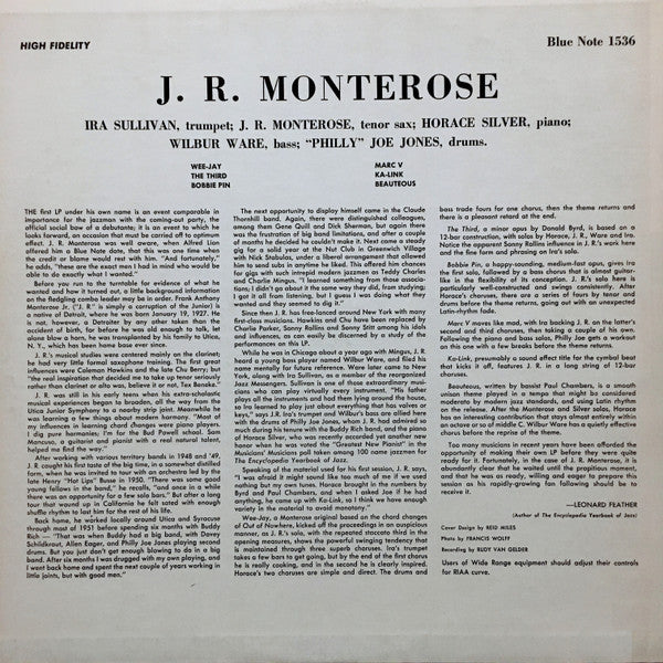 Release: J.R. Monterose-Vinyl-US-1972-BLP 1536-4128193