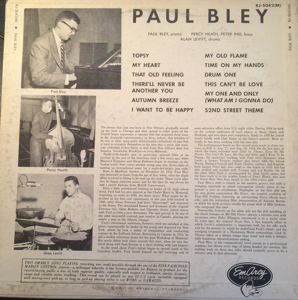 Master Release: Paul Bley by Paul Bley