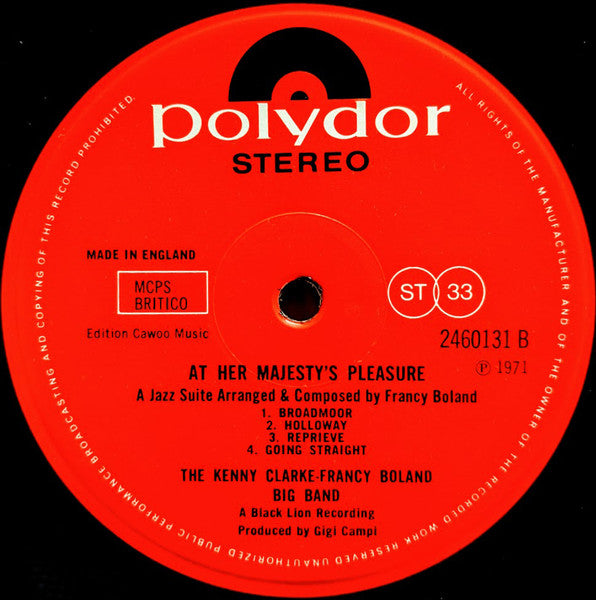 At Her Majesty's Pleasure....