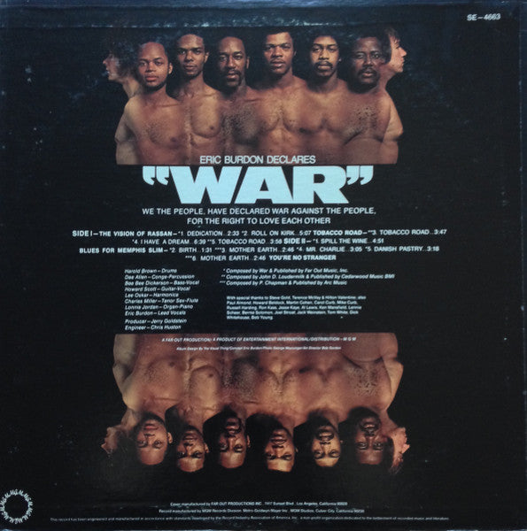 Master Release: Eric Burdon Declares "War" by Eric Burdon & War
