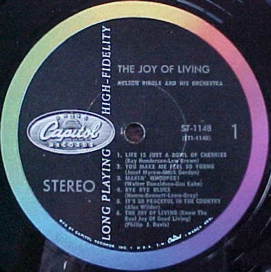 Release: The Joy Of Living-Vinyl-US-1959-ST-1148-6507829