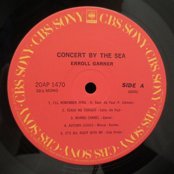 Concert By The Sea = コンサート・バイ・ザ・シー