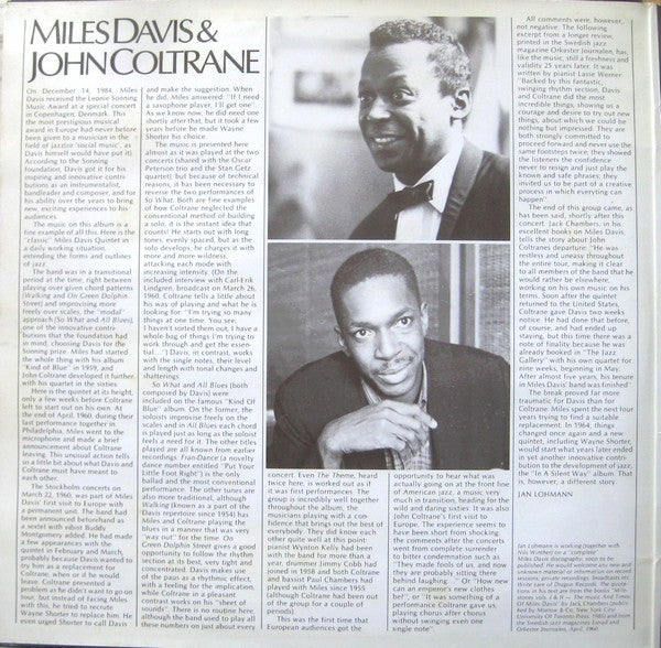 Live In Stockholm 1960
