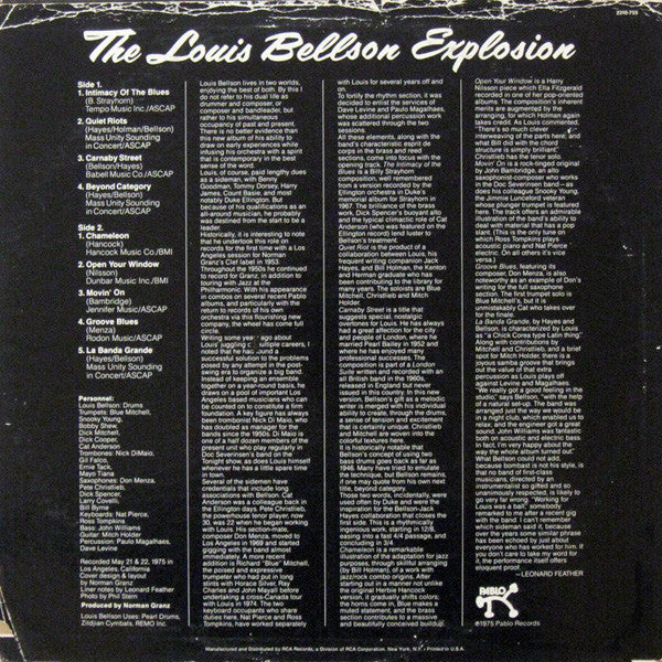 Release: The Louis Bellson Explosion-Vinyl-US-1975-2310-755-3035675