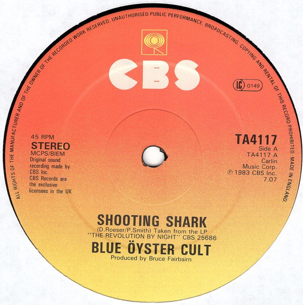 Release: Shooting Shark-Vinyl-UK-1983-TA 4117-2314589