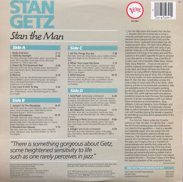 Release: Stan The Man-Vinyl-US-1984-815 239-1-4231660