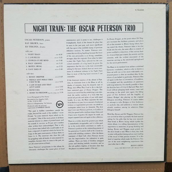 Release: Night Train-Vinyl-US-1963-V6-8538-2705676