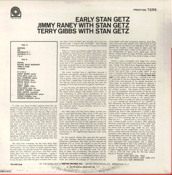 Release: Early Stan-Vinyl-Japan-1977-VIJ-5016M-6641584