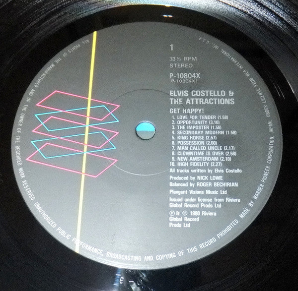 Master Release: Get Happy!! by Elvis Costello & The Attractions