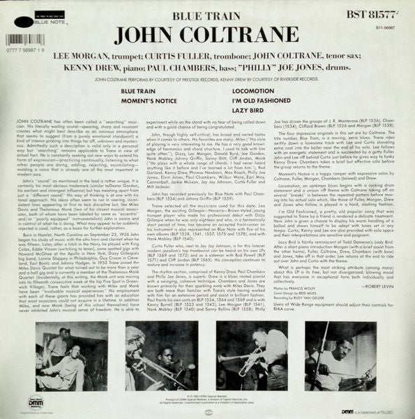 Release: Blue Train-Vinyl-US-1993-BST 81577, S11-56987-1309909