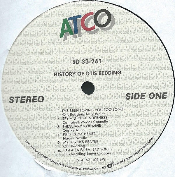 Release: History Of Otis Redding-Vinyl-US-None-SD 33-261-3000661