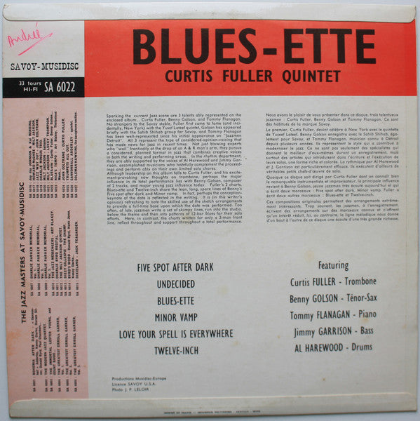 Release: Blues-ette-Vinyl-France-None-SA 6022, 30 SA 6022, 6022-5519793