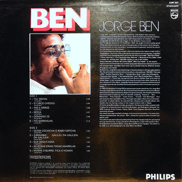 Master Release: Ben by Jorge Ben