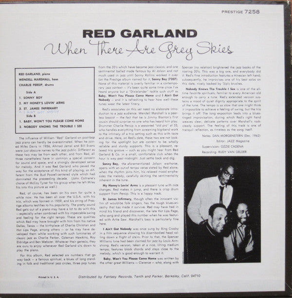 Release: When There Are Grey Skies-Vinyl-US-1972-PR 7258, PRT-7258-3421908