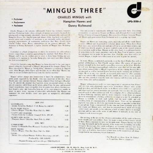 Release: Mingus Three-Vinyl-Japan-1971-UPS-506-J-8426693