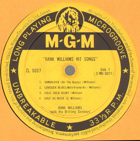 Hank Williams Hit Songs