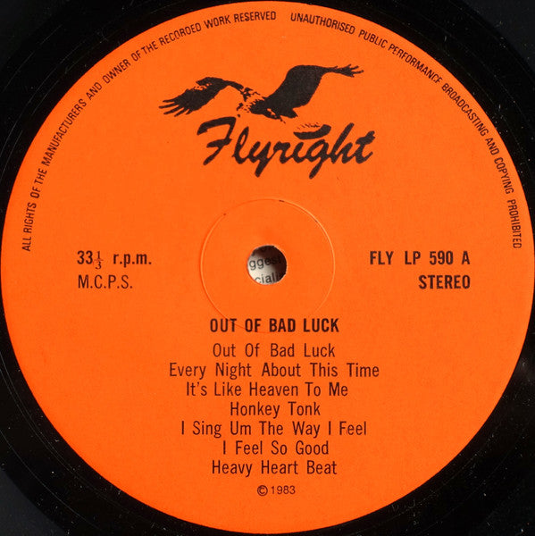 Out Of Bad Luck (1961-1966 Chicago Blues From USA & Chief)