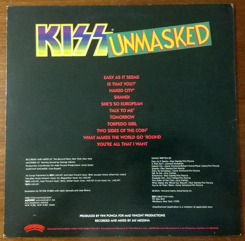 Master Release: Unmasked by Kiss