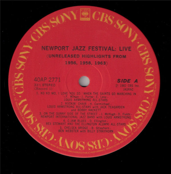 Newport Jazz Festival: Live (Unreleased Highlights From 1956, 1958, 1963)